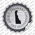 Delaware Liberty and Independence Novelty Bottle Cap Sticker Decal Small