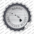 Hawaii Unmatched Beauty Novelty Bottle Cap Sticker Decal Small