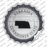 Nebraska Cornhusker State Novelty Bottle Cap Sticker Decal Small