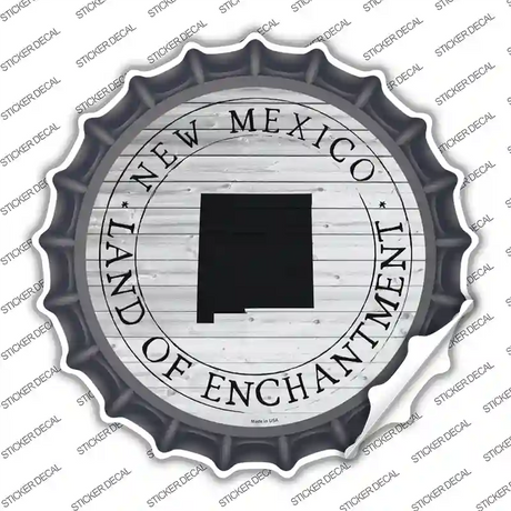 New Mexico Land Of Enchantment Novelty Bottle Cap Sticker Decal Small