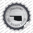 Oklahoma Sooner State Novelty Bottle Cap Sticker Decal Small