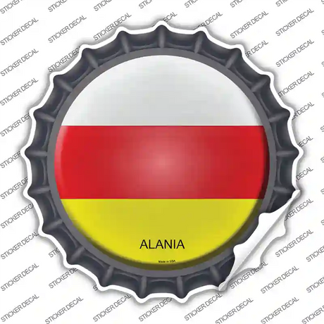 Alania Country Novelty Bottle Cap Sticker Decal