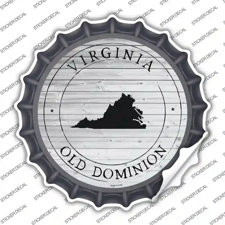 Virginia Old Dominion Novelty Bottle Cap Sticker Decal Small