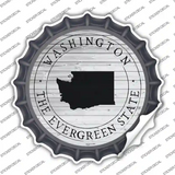 Washington Evergreen State Novelty Bottle Cap Sticker Decal Small