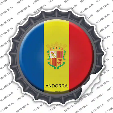 Andorra Country Novelty Bottle Cap Sticker Decal
