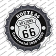 Arizona Route 66 Centennial Novelty Bottle Cap Sticker Decal