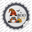 Boo Yall Spooky Gnome Novelty Bottle Cap Sticker Decal Small