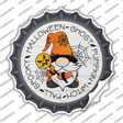 Spooky Halloween Gnome Novelty Bottle Cap Sticker Decal Small