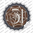 October 31st Spiderweb Novelty Bottle Cap Sticker Decal Small