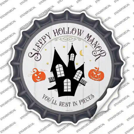 Sleepy Hollow Manor Novelty Bottle Cap Sticker Decal Small