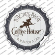 Witches Brew Coffee House Novelty Bottle Cap Sticker Decal Small