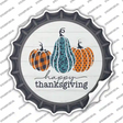 Happy Thanksgiving Pumpkins Novelty Bottle Cap Sticker Decal Small