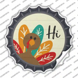 Turkey Says Hi Novelty Bottle Cap Sticker Decal Small