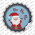 Santa Says Ho Ho Ho Novelty Bottle Cap Sticker Decal Small