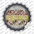 Blessed Christmas Novelty Bottle Cap Sticker Decal Small