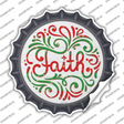 Faith Christmas Novelty Bottle Cap Sticker Decal Small