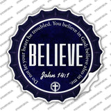 Believe Bible Verse Novelty Bottle Cap Sticker Decal BC-2103s