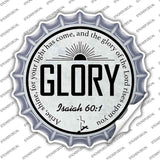 Glory Bible Verse Novelty Bottle Cap Sticker Decal BC-2106s