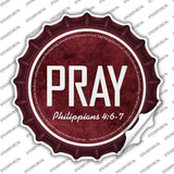 Pray Bible Verse Novelty Bottle Cap Sticker Decal BC-2111s