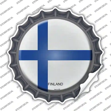 Finland Country Novelty Bottle Cap Sticker Decal
