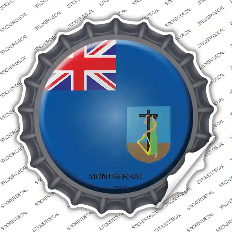 Montserrat Country Novelty Bottle Cap Sticker Decal
