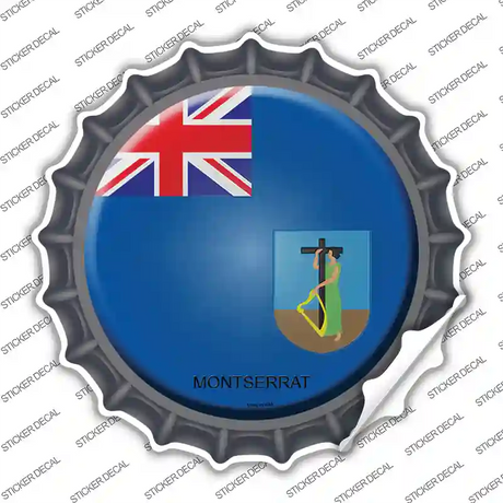 Montserrat Country Novelty Bottle Cap Sticker Decal