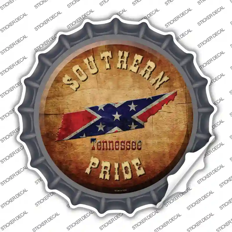 Southern Pride Tennessee Novelty Bottle Cap Sticker Decal