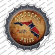 Southern Pride Florida Novelty Bottle Cap Sticker Decal Small