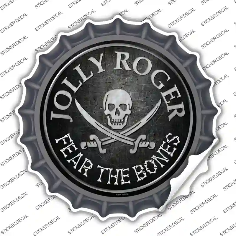 Fear The Bones Novelty Bottle Cap Sticker Decal