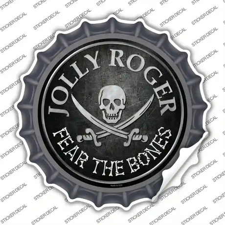 Fear The Bones Novelty Bottle Cap Sticker Decal