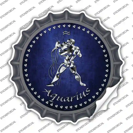 Aquarius Novelty Bottle Cap Sticker Decal Small