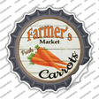 Farmers Market Carrots Novelty Bottle Cap Sticker Decal Small