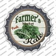 Farmers Market Kale Novelty Bottle Cap Sticker Decal Small