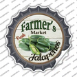 Farmers Market Jalapenos Novelty Bottle Cap Sticker Decal Small