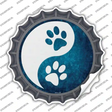 Yin And Yang With Paws Novelty Bottle Cap Sticker Decal Small