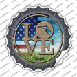 Love Florida Novelty Bottle Cap Sticker Decal Small