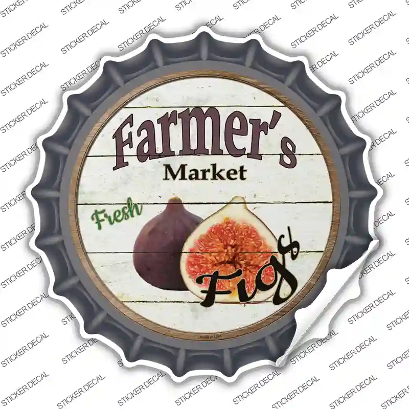 Farmers Market Figs Novelty Bottle Cap Sticker Decal Small