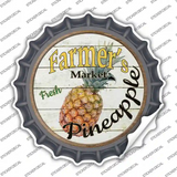 Farmers Market Pineapple Novelty Bottle Cap Sticker Decal Small