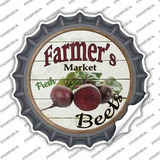 Farmers Market Beets Novelty Bottle Cap Sticker Decal Small