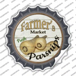 Farmers Market Parsnips Novelty Bottle Cap Sticker Decal Small