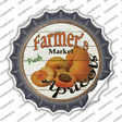 Farmers Market Apricots Novelty Bottle Cap Sticker Decal Small