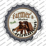 Farmers Market Cinnamon Novelty Bottle Cap Sticker Decal Small