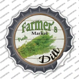 Farmers Market Dill Novelty Bottle Cap Sticker Decal Small