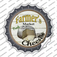 Farmers Market Cheeses Novelty Bottle Cap Sticker Decal Small