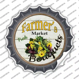 Farmers Market Bouquets Novelty Bottle Cap Sticker Decal Small