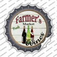 Farmers Market Wines Novelty Bottle Cap Sticker Decal Small