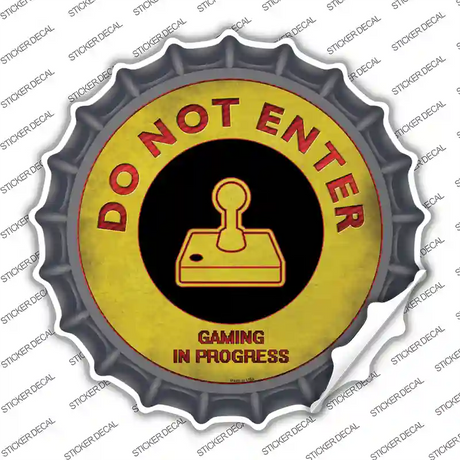 Do Not Enter Atari Novelty Bottle Cap Sticker Decal Small