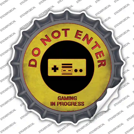 Do Not Enter NES Novelty Bottle Cap Sticker Decal Small