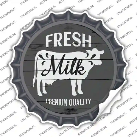 Fresh Milk Premium Quality Novelty Bottle Cap Sticker Decal Small