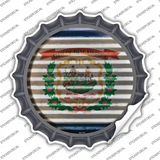 West Virginia Flag Corrugated Novelty Bottle Cap Sticker Decal Small